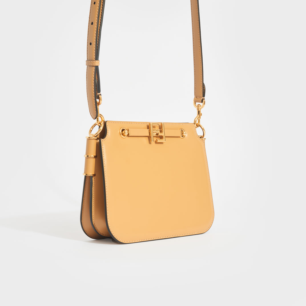 Touch Leather Bag in Beige