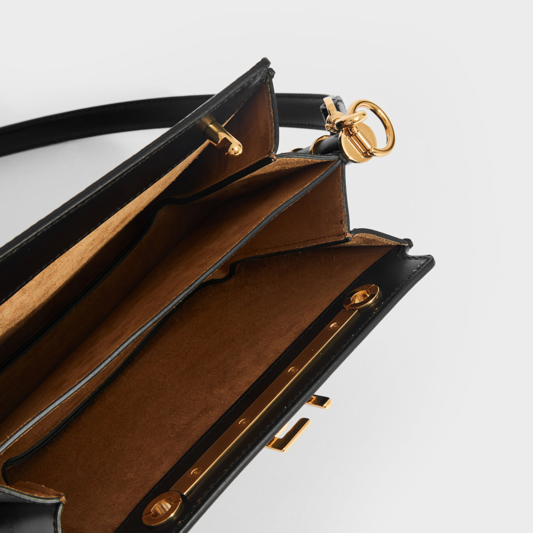 Touch Leather Bag in Black