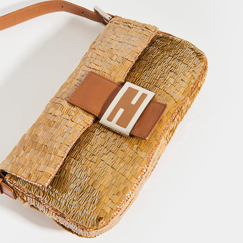 Fendi, a sequin and pearl embroidered Baguette bag. - Bukowskis