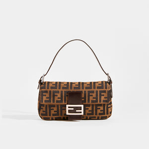 FENDI Vintage Zucca Print Baguette - Front View