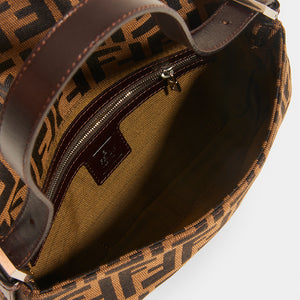 FENDI Vintage Zucca Print Baguette - Interior View