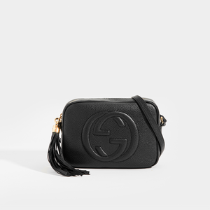 Gucci, Bags, Gucci Pebbled Soho Disco Bag In Black