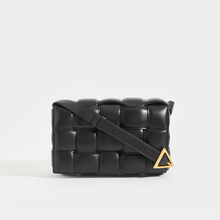 Load image into Gallery viewer, BOTTEGA VENETA Padded Cassette Bag in Nero Leather with Gold Hardware