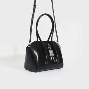 GIVENCHY Antigona Lock Mini Leather Bag in Black