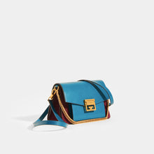 Load image into Gallery viewer, GIVENCHY GV3 Small Bag in Blue and Aubergine Leather and Suede