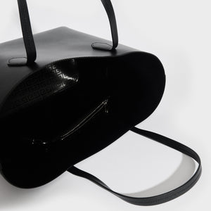 GIVENCHY Logo-Embossed Leather Tote Bag in Black