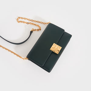 GIVENCHY Small 4G Crossbody Bag in Green Forest