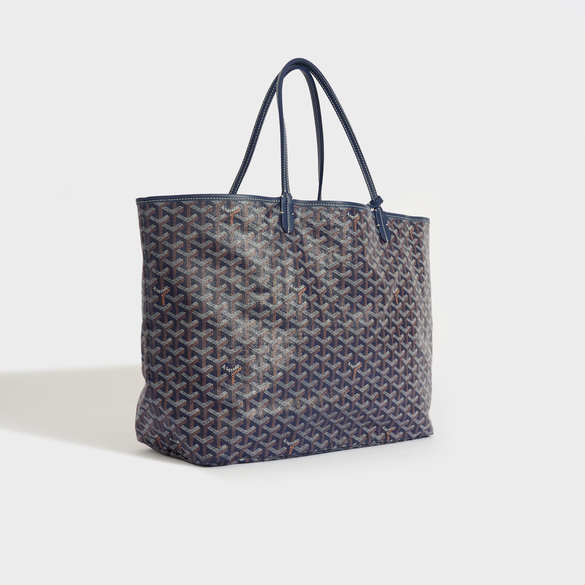 Goyard COLLECTORS White Goyardine Saint Louis PM Tote Bag w