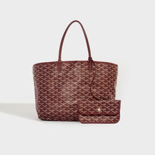 Load image into Gallery viewer, GOYARD Saint Louis PM Canvas and Leather-Trim Tote in Bordeaux