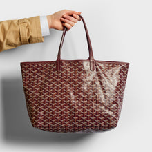 Load image into Gallery viewer, GOYARD Saint Louis PM Canvas and Leather-Trim Tote in Bordeaux