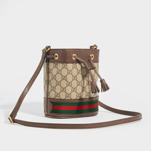 GUCCI Mini Ophidia GG Supreme Bucket Bag