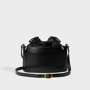 GUCCI 1955 Horsebit Bucket Bag in Black Leather