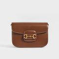 Horsebit 1955 Leather Shoulder Bag in Brown