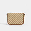 Horsebit 1955 GG Supreme Shoulder Bag with Brown Leather Trim