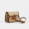 Horsebit 1955 GG Supreme Shoulder Bag with Brown Leather Trim