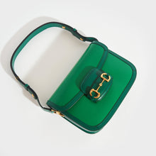 Load image into Gallery viewer, GUCCI Horsebit 1955 Leather Shoulder Bag in Emerald