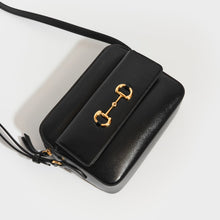 Load image into Gallery viewer, GUCCI 1955 Horsebit Small Shoulder Bag in Black Leather [ReSale]