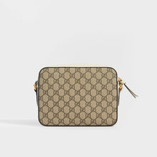 Load image into Gallery viewer, GUCCI 1955 Horsebit Small Shoulder Bag in Canvas with White Leather