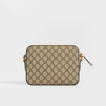 Load image into Gallery viewer, GUCCI 1955 Horsebit Small Shoulder Bag in Canvas and White Leather [ReSale]