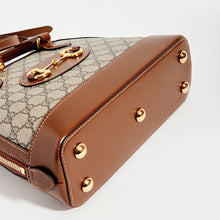 Load image into Gallery viewer, Botton detail of the GUCCI 1955 Horsebit Small Top Handle Bag