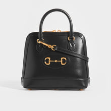 Load image into Gallery viewer, Front view of the GUCCI 1955 Horsebit Small Top Handle Bag