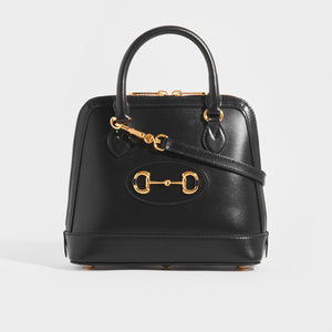 Front view of the GUCCI 1955 Horsebit Small Top Handle Bag