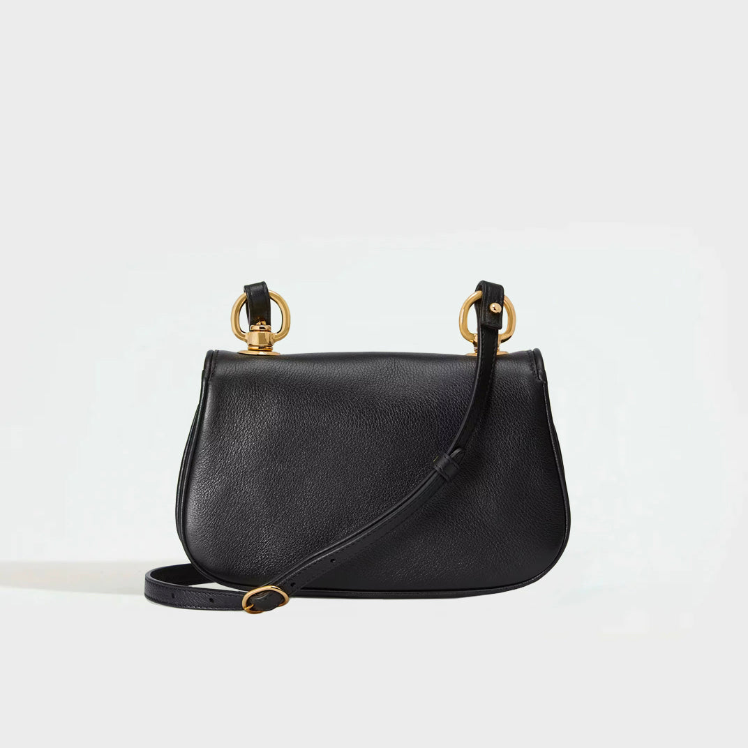 Rear of the GUCCI Blondie Mini Bag in Black Leather