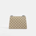 Dionysus GG Supreme Mini Bag With Suede Trim in Black