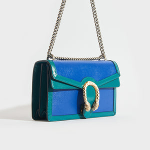 GUCCI Dionysus Small Shoulder Bag in Blue and Turquoise