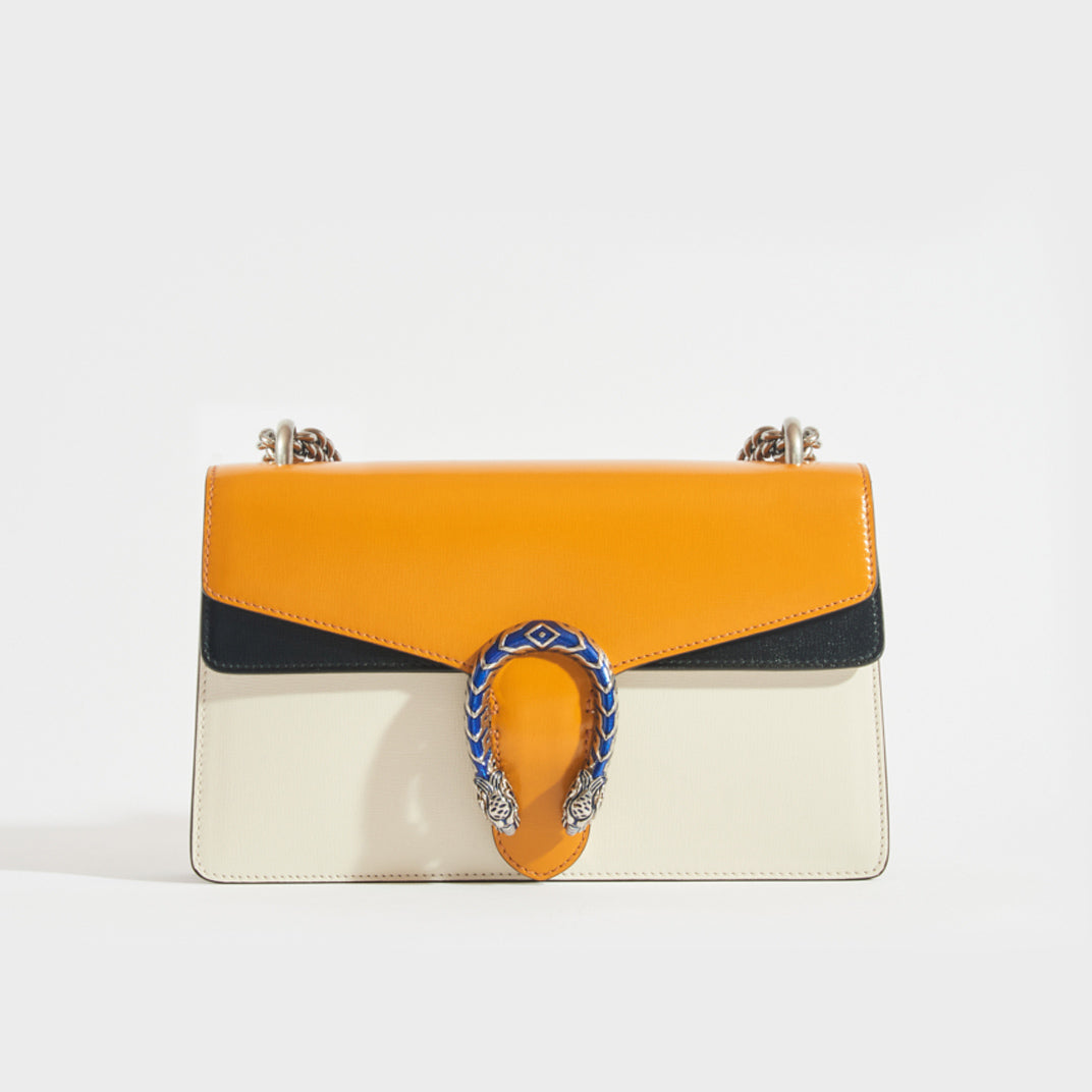 GUCCI Dionysus Small Shoulder Bag in Orange and White
