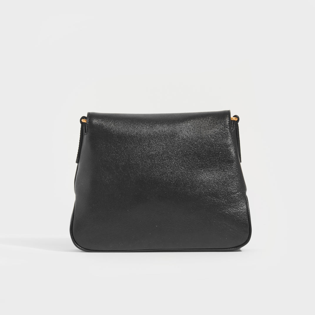 GG Logo Small Crossbody Messenger Bag in Black