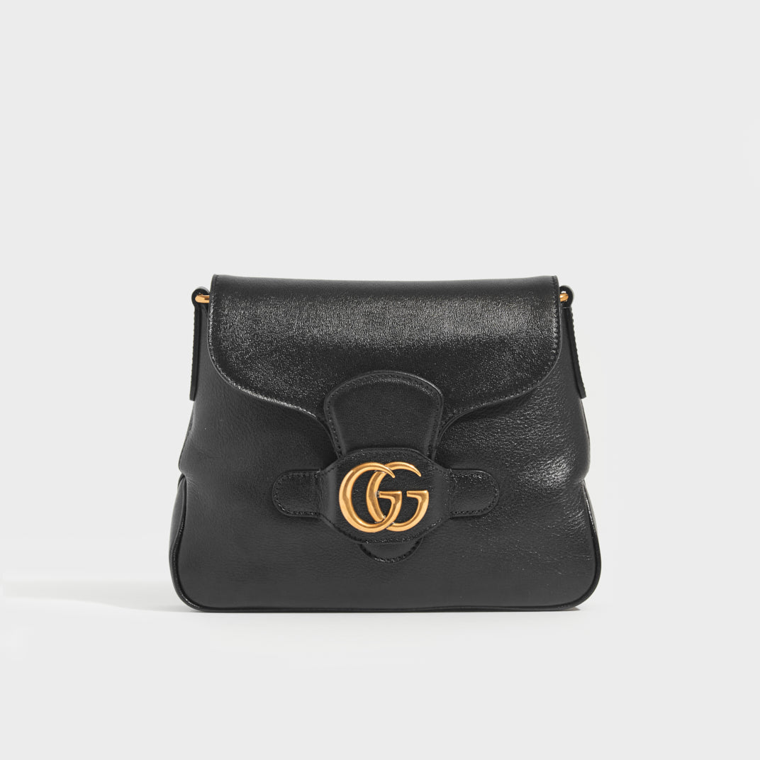 Gucci GG Interlocking Small Sling Bag Chain Black | Tinkerlust