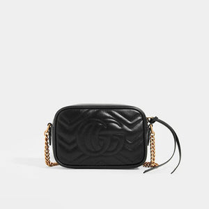 GUCCI GG Marmont Matelasse Mini Crossbody in Black [ReSale]