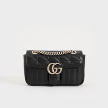 Load image into Gallery viewer, GUCCI GG Marmont Mini Shoulder Bag in Black