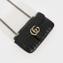 Load image into Gallery viewer, GUCCI GG Marmont Mini Shoulder Bag in Black