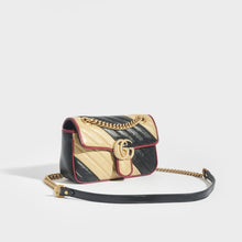 Load image into Gallery viewer, GUCCI GG Marmont Mini Shoulder Bag Quilted Leather in Nude/Black [ReSale]