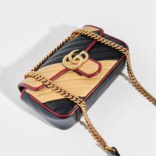Load image into Gallery viewer, GUCCI GG Marmont Mini Shoulder Bag Quilted Leather in Nude/Black [ReSale]