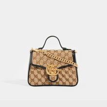 Load image into Gallery viewer, GUCCI GG Marmont Mini Top Handle Bag in Canvas