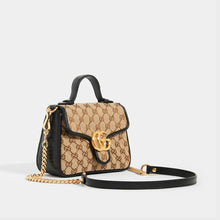 Load image into Gallery viewer, GUCCI GG Marmont Mini Top Handle Bag in Canvas