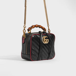 GUCCI GG Marmont Shoulder Bag with Bamboo Handle