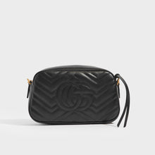 Load image into Gallery viewer, GUCCI GG Marmont Small Camera Bag in Black Leather