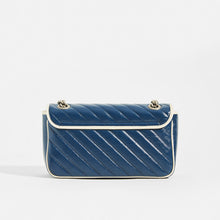 Load image into Gallery viewer, GUCCI GG Marmont Small Shoulder Bag in Blue Matelassé Leather [ReSale]