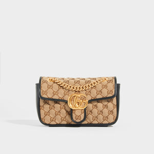 GUCCI GG Marmont Mini Shoulder Bag in Original GG Canvas