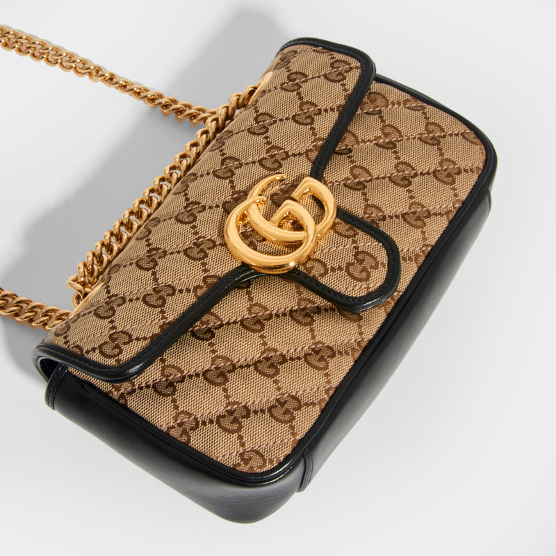 GG Marmont Mini Shoulder Bag in Original GG Canvas