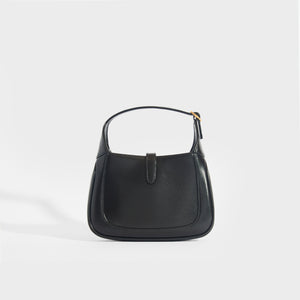 GUCCI Jackie 1961 Mini Hobo Bag in Black Leather