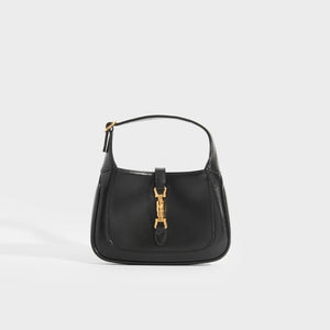 GUCCI Jackie 1961 Mini Hobo Bag in Black Leather