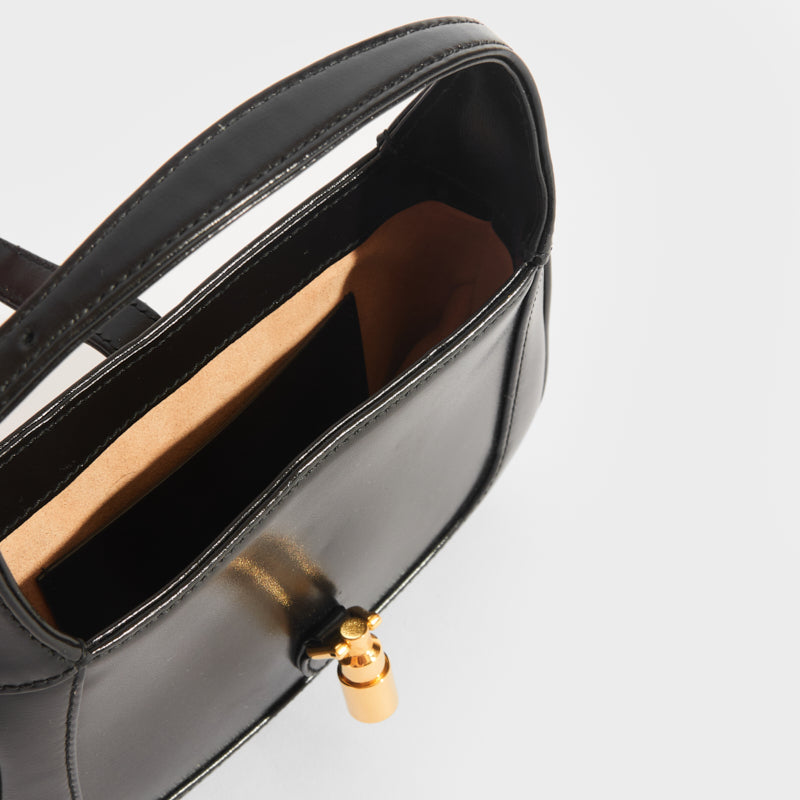 Jackie 1961 Mini Hobo Bag in Black Leather