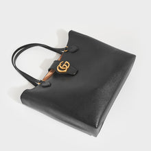 Load image into Gallery viewer, GUCCI Medium Tote with Double G in Black Leather
