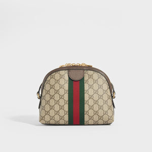 GUCCI Ophidia Coated Canvas Shoulder Bag