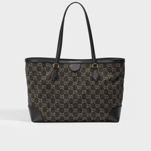 Load image into Gallery viewer, GUCCI Ophidia GG Medium Tote in Black and Ivory Denim